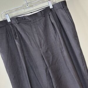 LAUREN Ralph Lauren Dress‎ Pants Mens 40 x 32 Classic Fit Plaid 100% WOOL